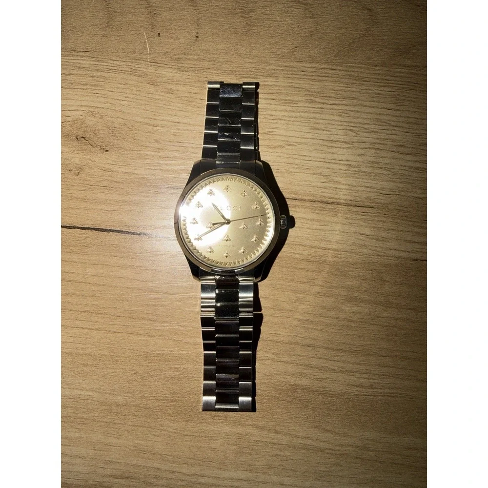 Gucci G-Timeless Automatic Bee Dial 38mm Swiss Made Men's Watch Excellent